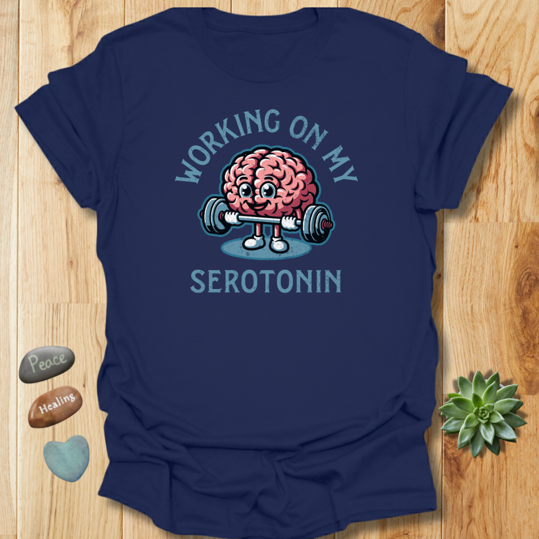 Serotonin Workout T-Shirt – Grunge Texture
