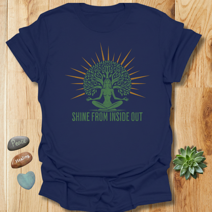 Shine from the Inside Out - Positive Vibes T-Shirt