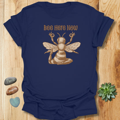 Bee Here Now T-Shirt – Grunge Texture