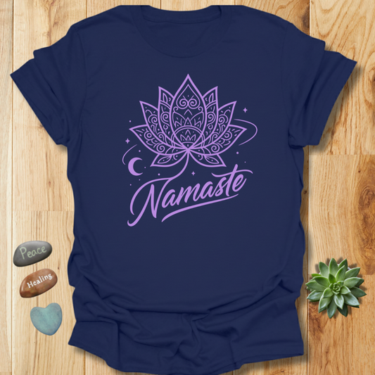 Namaste Lotus Flower Spiritual Yoga T-Shirt