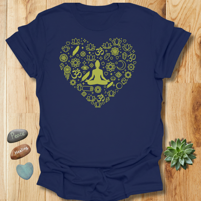 Yoga Heart Mandala T-Shirt