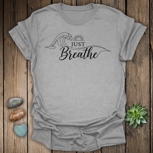 Just Breathe Ocean Wave T-Shirt