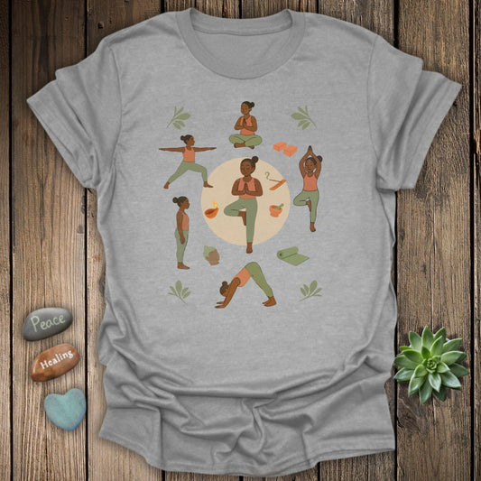 Sunrise Poses - Grounded Glow Grunge Texture