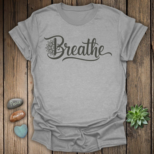 Breathe Mandala Lotus Om Yoga T-Shirt
