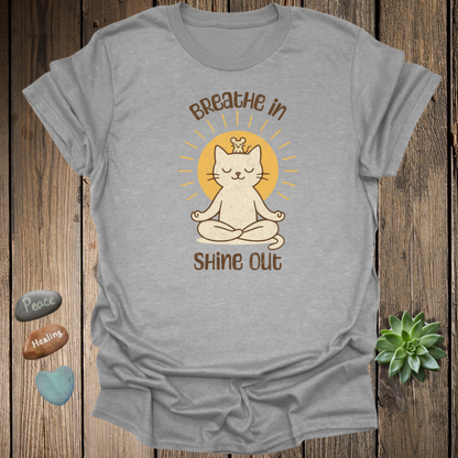 Breathe In Shine Out T-Shirt – Grunge Texture